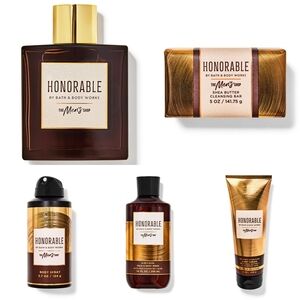 Bath & Body Works Honorable Fragrance Men's Cologne & Body Care 5 Piece Set NEW